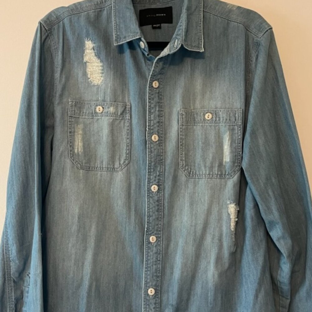 Among Equals Denim Button Down